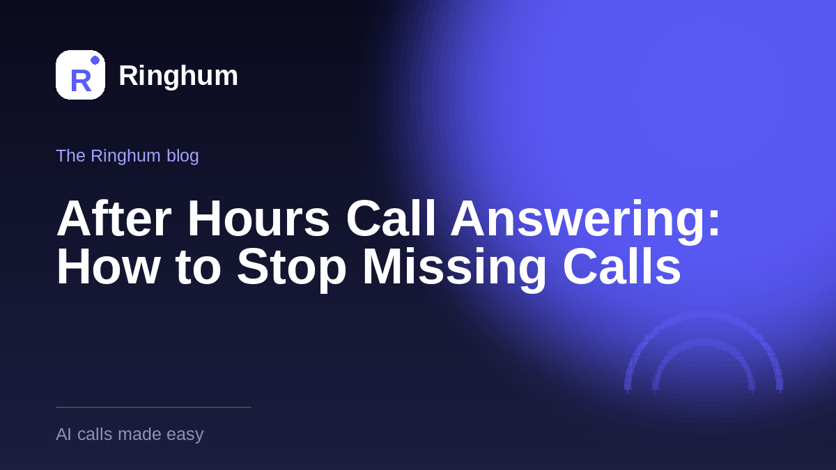 After Hours Call Answering: How to Stop Missing Calls