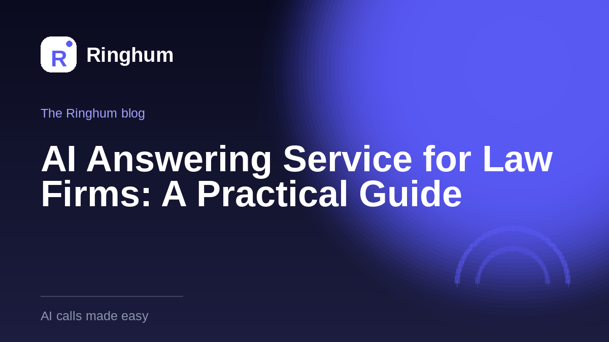 AI Answering Service for Law Firms: A Practical Guide
