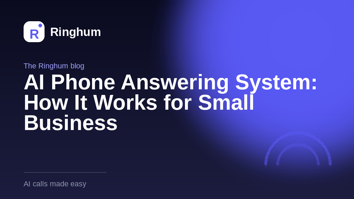 AI Phone Answering System: How It Works for Small Business