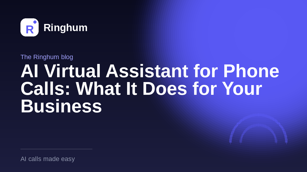 AI Virtual Assistant for Phone Calls: What It Does for Your Business