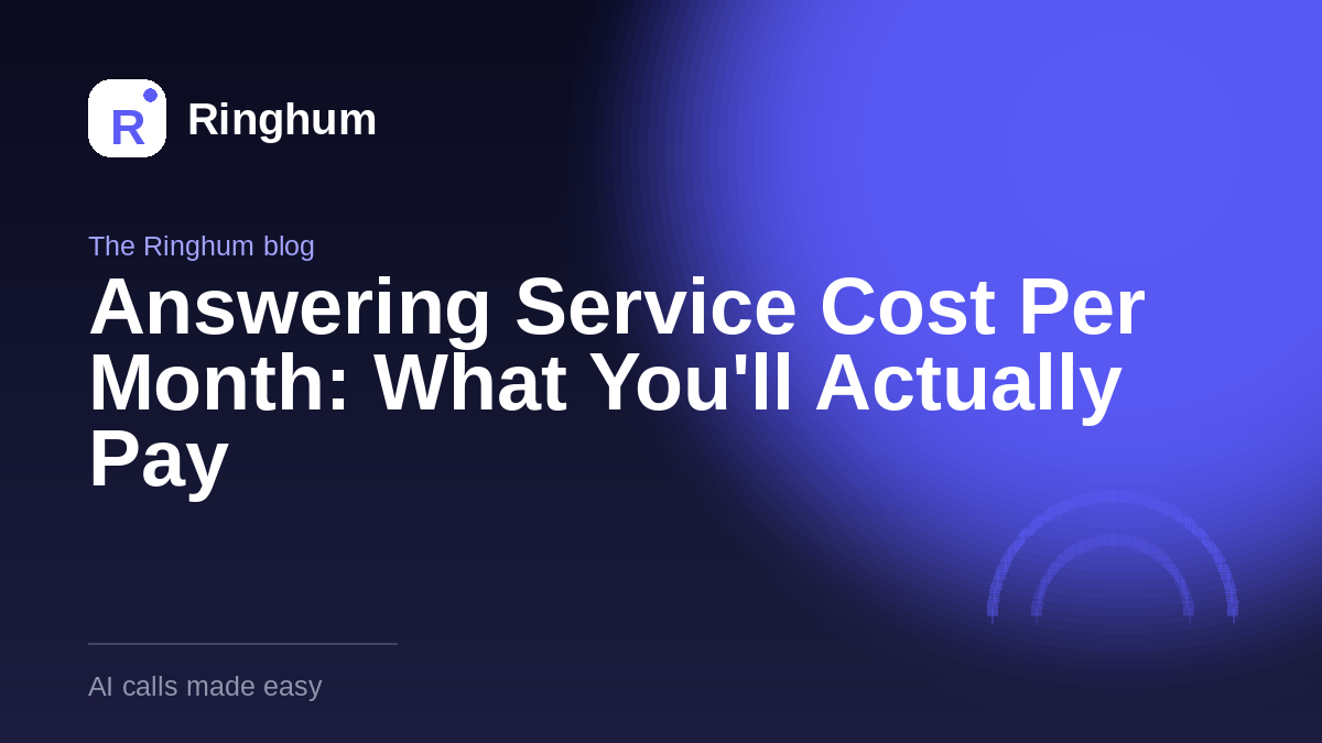 Answering Service Cost Per Month: What You'll Actually Pay