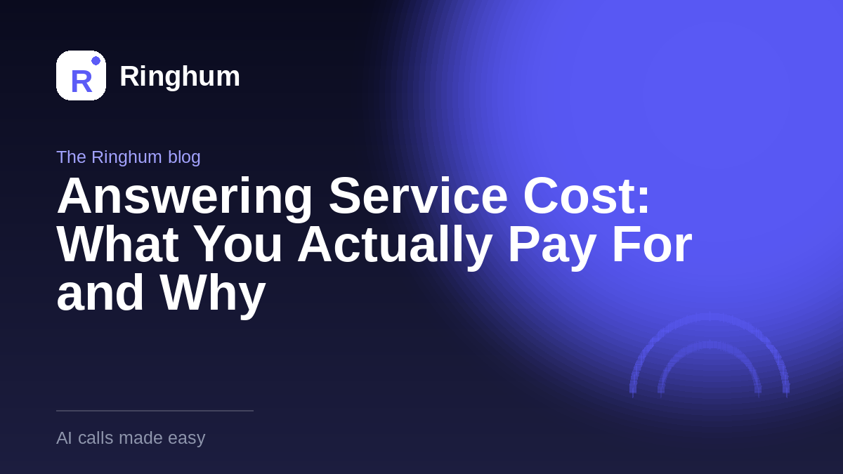 Answering Service Cost: What You Actually Pay For and Why