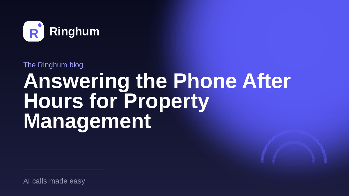 Answering the Phone After Hours for Property Management
