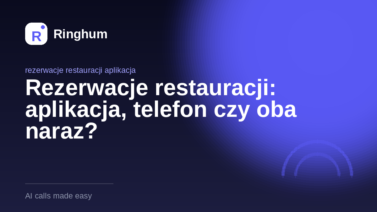Rezerwacje restauracji: aplikacja, telefon czy oba naraz?