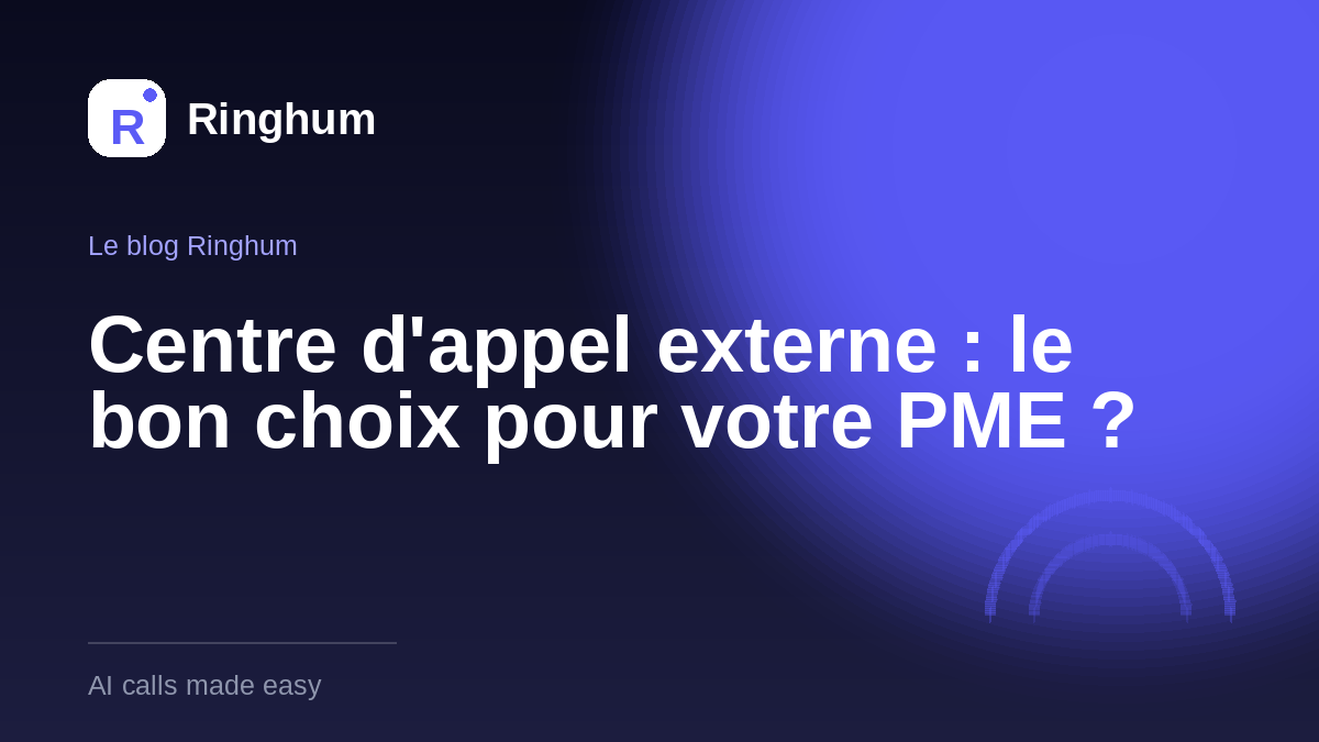 Centre d'appel externe : le bon choix pour votre PME ?