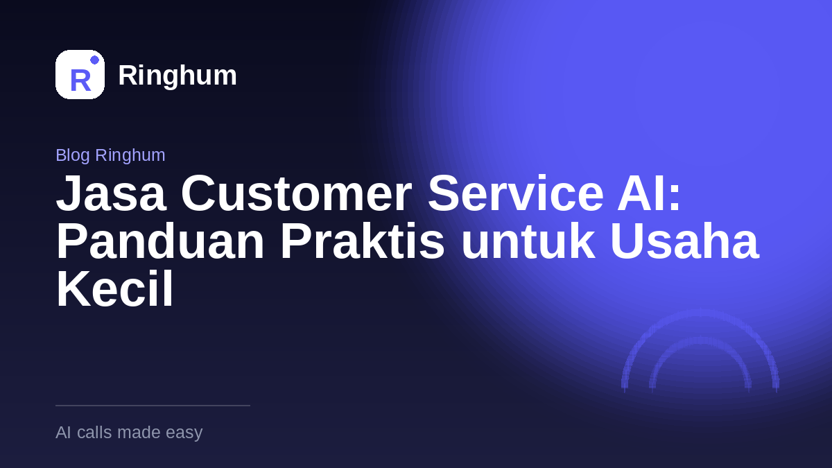 Jasa Customer Service AI: Panduan Praktis untuk Usaha Kecil