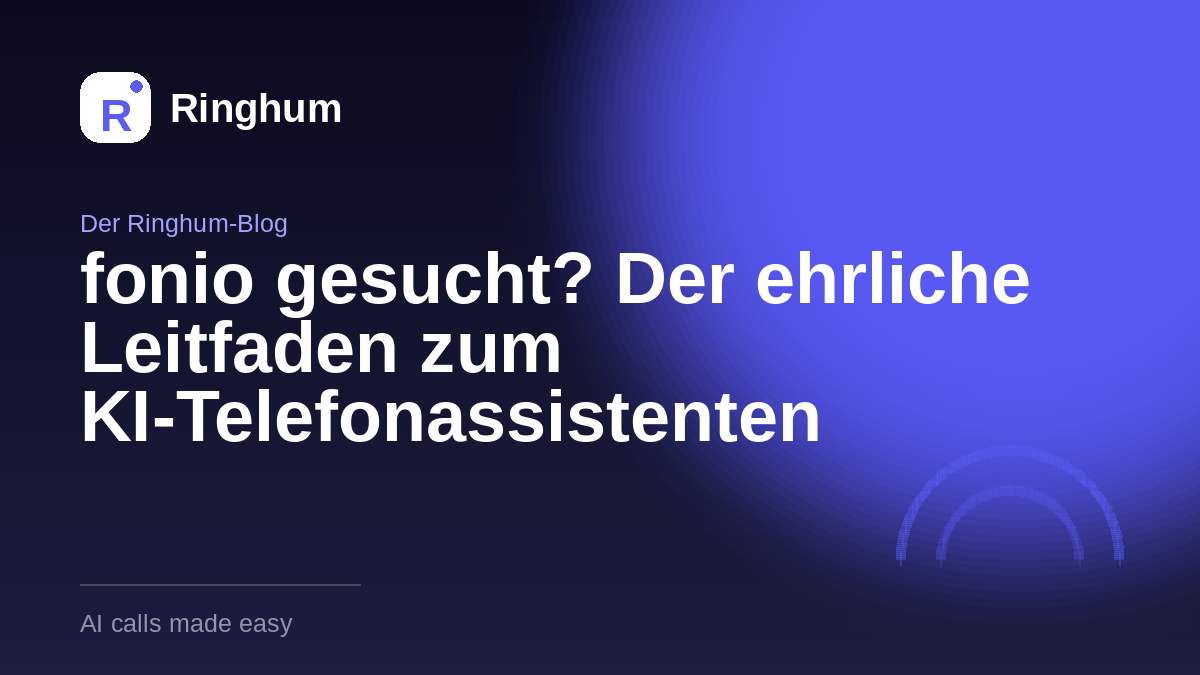 fonio gesucht? Der ehrliche Leitfaden zum KI-Telefonassistenten
