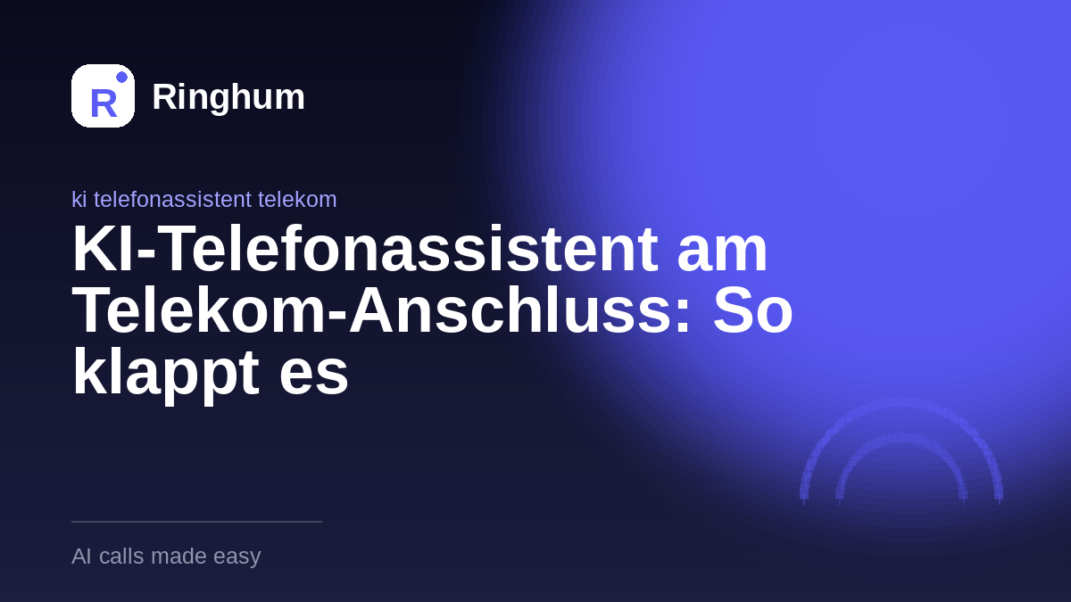 KI-Telefonassistent am Telekom-Anschluss: So klappt es