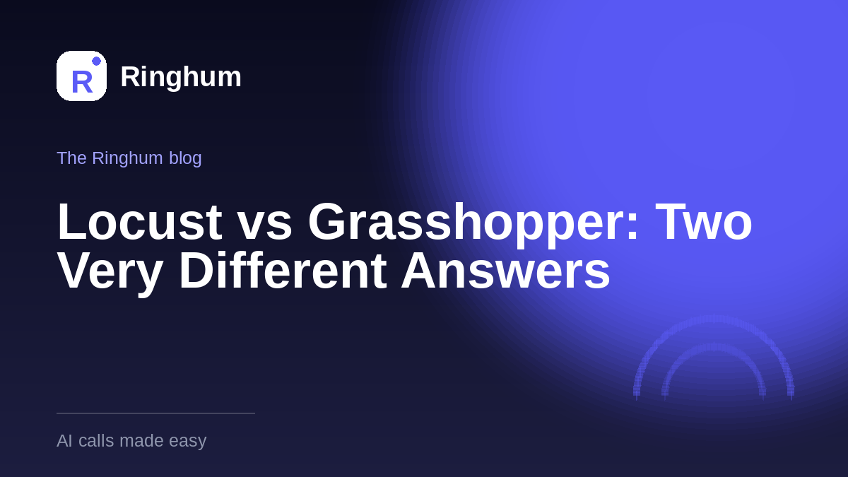 Locust vs Grasshopper: Two Very Different Answers