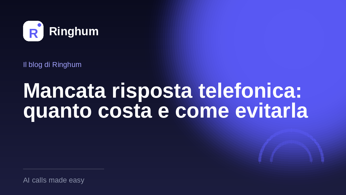 Mancata risposta telefonica: quanto costa e come evitarla