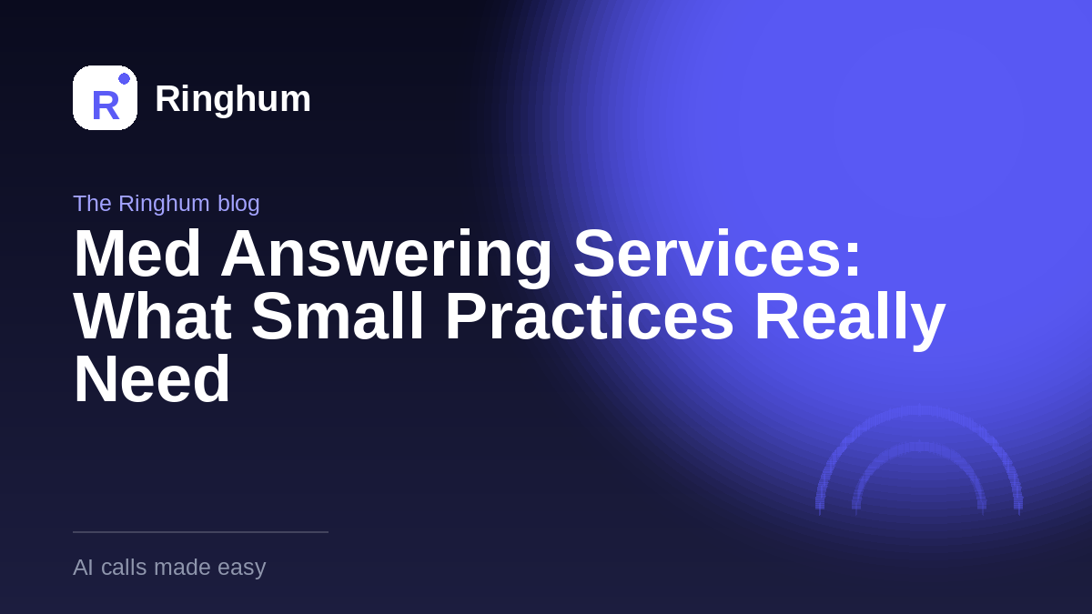 Med Answering Services: What Small Practices Really Need