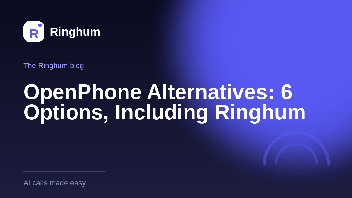 OpenPhone Alternatives: 6 Options, Including Ringhum