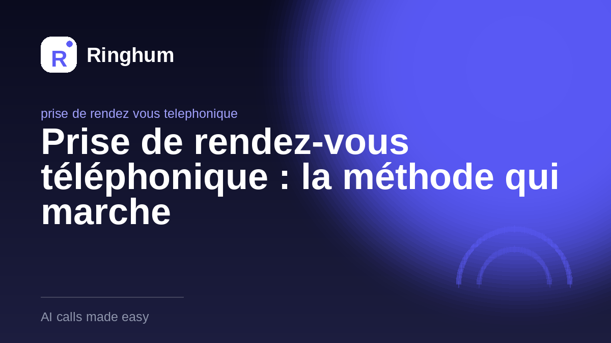 Prise de rendez-vous téléphonique : la méthode qui marche