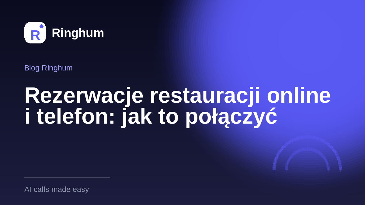 Rezerwacje restauracji online i telefon: jak to połączyć