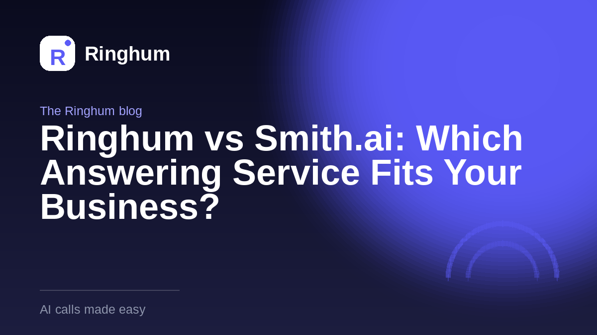 Ringhum vs Smith.ai: Which Answering Service Fits Your Business?