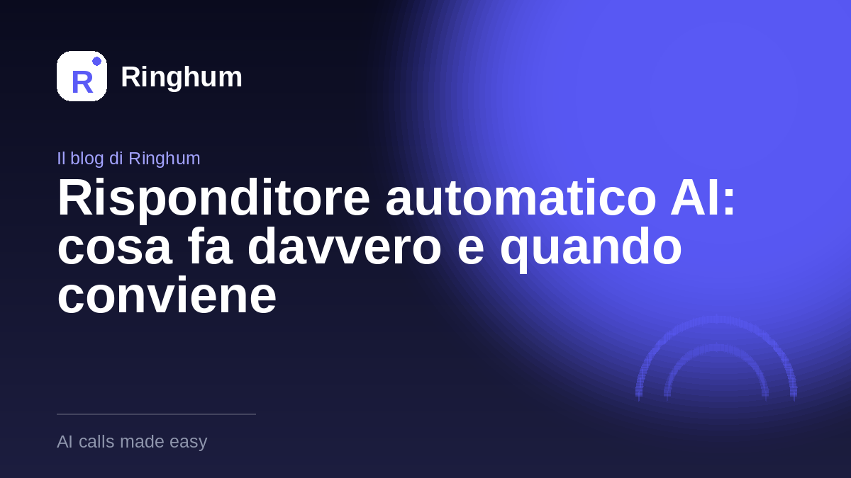 Risponditore automatico AI: cosa fa davvero e quando conviene