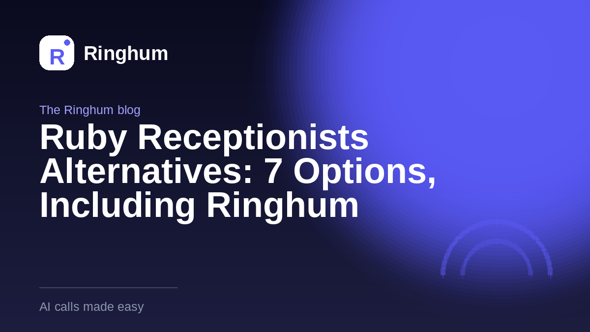 Ruby Receptionists Alternatives: 7 Options, Including Ringhum