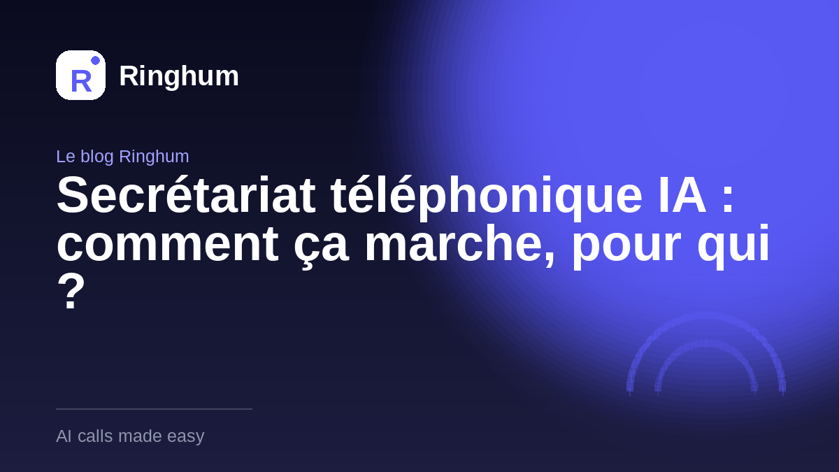 Secrétariat téléphonique IA : comment ça marche, pour qui ?