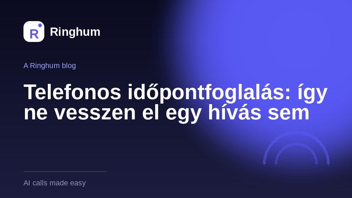 Telefonos időpontfoglalás: így ne vesszen el egy hívás sem