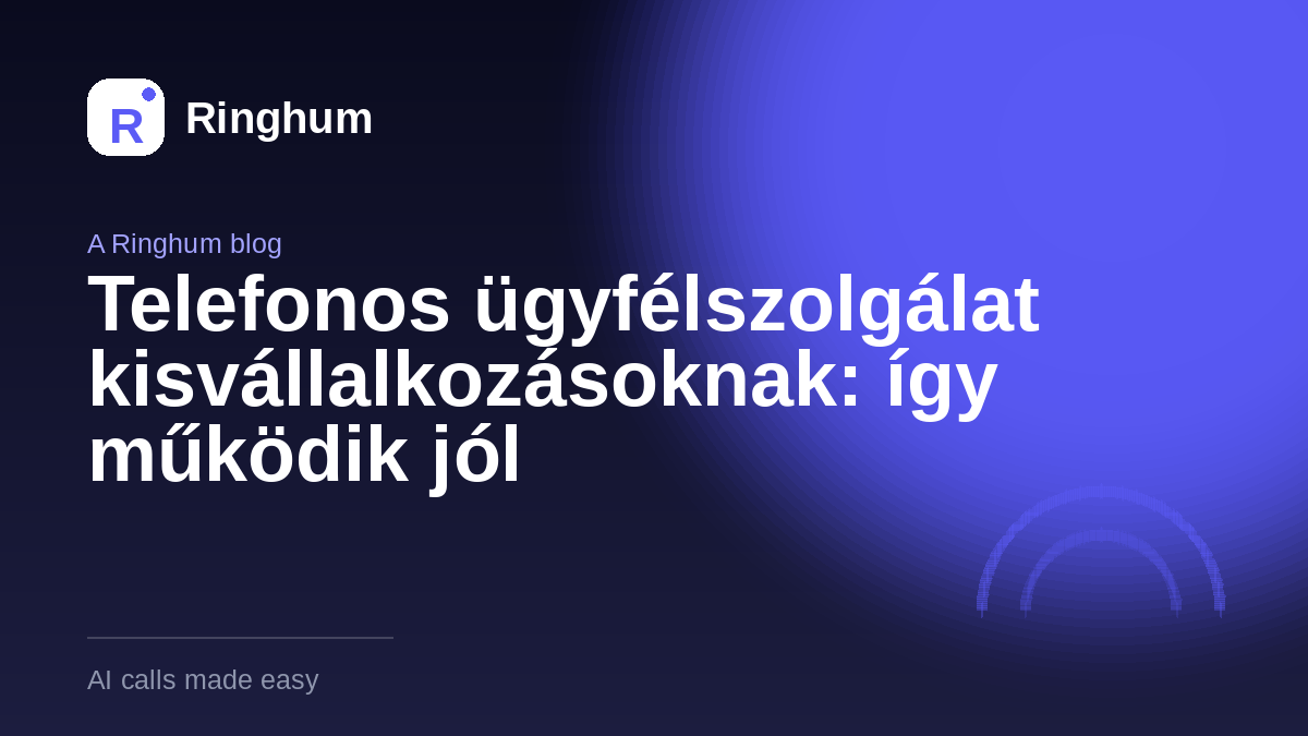 Telefonos ügyfélszolgálat kisvállalkozásoknak: így működik jól
