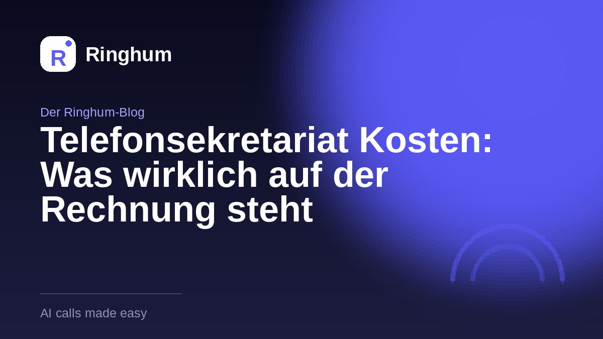 Telefonsekretariat Kosten: Was wirklich auf der Rechnung steht
