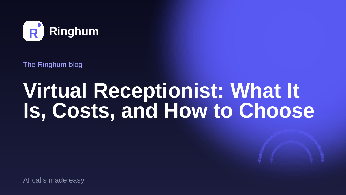 Virtual Receptionist: What It Is, Costs, and How to Choose